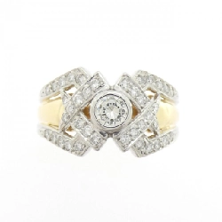 Nhẫn kim cương K18YG/PT900 0.70CT - Hàng hiệu Authentic 852837