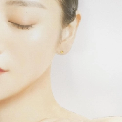 4゜C K18YG Bông tai - Hàng hiệu Authentic 843041