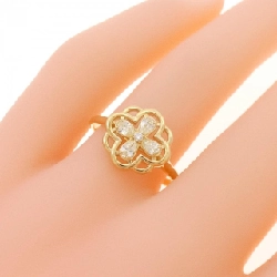 【Sản phẩm mới】Nhẫn kim cương K18YG hình hoa 0.23CT 669275
