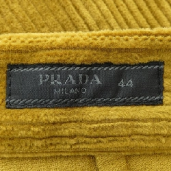 Quần nhung kẻ pinwale PRADA với logo hình tam giác SPH313 S232 13YO - Hàng hiệu Authentic 894596