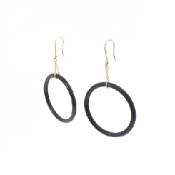 K18YG Onyx Bông tai - Hàng hiệu Chính hãng 864369