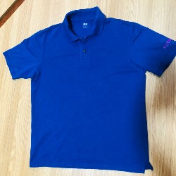 Áo Polo Nam có cổ Uniqlo màu xanh size M hàng Nhật 17643