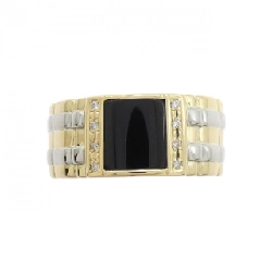 K18YG/PT900 Nhẫn Onyx - Hàng hiệu Chính hãng 849559