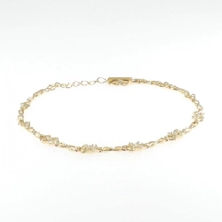 K18YG Vòng tay kim cương 0.25CT - Hàng hiệu chính hãng 873466