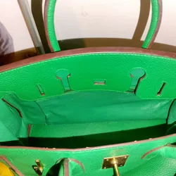 Túi xách Hermes da xanh lá cho nữ  598840