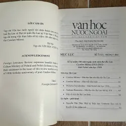 Tạp Chí Văn Học Nước Ngoài - Số 7/2011 (Thơ Ba Lan, Nobel 1996, Umberto Eco, v.v) 740032