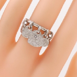 Nhẫn kim cương pavé hình trái tim K18WG 0.30CT - Hàng hiệu chính hãng 854761