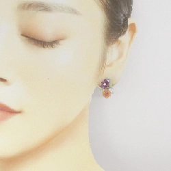 PT900/K14WG Bông tai đá màu hoa - Hàng hiệu Authentic 870104