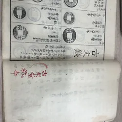 Sách cổ viết về các loại tiền xu.  607375