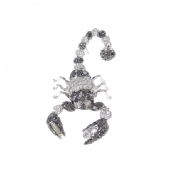 K18WG Bọ cạp Kim cương Brooch 0.36CT - Hàng hiệu Chính hãng