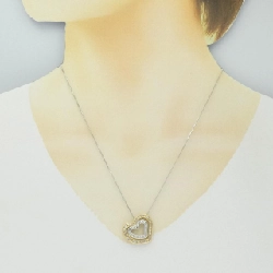 K18YG/K18WG Dây chuyền hình trái tim kim cương 0.43CT - Hàng hiệu Chính hãng 860088