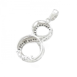 K18WG Số 8 Mặt dây chuyền kim cương 0.40CT - Hàng hiệu Chính hãng 863294