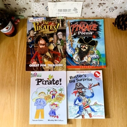 Combo 4 cuốn truyện tranh và thơ chủ đề Pirate, Used, Trình độ A2, đọc thêm ở mô tả