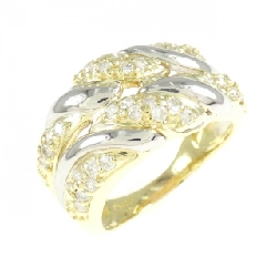 Nhẫn kim cương K18YG/PT900