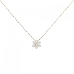 K18PG Hoa Kim Cương Dây Chuyền 0.40CT - Hàng hiệu Chính hãng