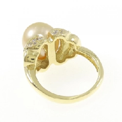 Nhẫn ngọc trai trắng K18YG 10.6mm - Hàng hiệu Authentic 851162