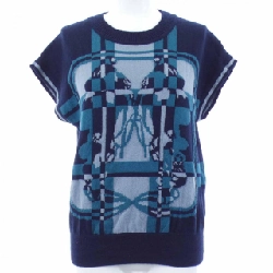 HERMES BRIDES DE GALA TARTAN 3H2608DD Áo len - Hàng hiệu Chính hãng