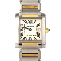 Cartier Tank Française MM Date Combi W51012Q4 SSxYG Quartz - Hàng hiệu Authentic