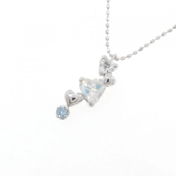 K18WG Dây chuyền đá mặt trăng 0.31CT - Hàng hiệu Chính hãng 855650