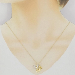 K18YG/K18WG Bướm × Hoa Pave Dây Chuyền Kim Cương 0.45CT - Hàng hiệu Chính hãng 860431