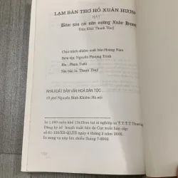 Lạm bàn thơ hồ xuân hương. Có chữ ký tác giả. 2a3 989620