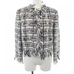 Áo khoác không cổ CHANEL