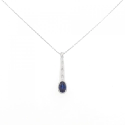 K18WG/750WG Dây chuyền Sapphire 0.71CT - Hàng hiệu Chính hãng