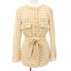 【Mã giảm giá】Áo khoác không cổ CHANEL