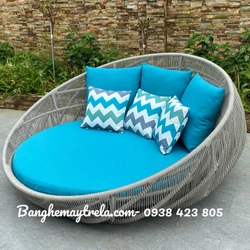 Giường tròn hồ bới mây nhựa 531611