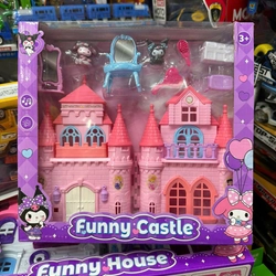 Đồ chơi nhà búp bê tòa lâu đài Kuromi có đèn và âm thanh 5807-10 Funny Castle 302166