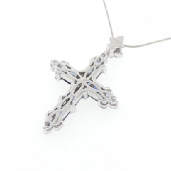 K18WG Đan Chéo × Hoa Sapphire Dây Chuyền 2.10CT - Hàng hiệu Chính hãng 846488