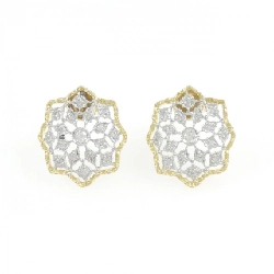 K18YG/K18WG Bông tai kim cương - Hàng hiệu Authentic