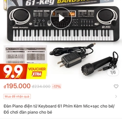 Đàn organ điện tử 61 phím cho trẻ tập, chơi đàn 550100