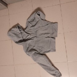 Áo croptop hoodie zip thời trang cho nữ có túi trong áo