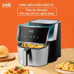 Nồi chiên không dầu UNIE UE-600 dung tích 6.5L, 8 chế độ nấu chuyên sâu, giảm 90% chất béo