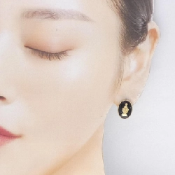 K18YG Onyx Bông tai - Hàng hiệu Chính hãng 862531