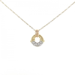 K18 Ba màu/750YG Dây chuyền kim cương - Hàng hiệu Chính hãng