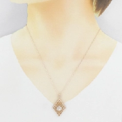 K18PG Hoa Kim Cương Dây Chuyền 0.67CT - Hàng hiệu Chính hãng 859855