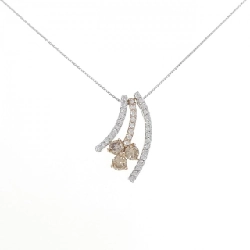 K18WG/K18PG 2WAY Dây chuyền kim cương 1.00CT - Hàng hiệu Chính hãng