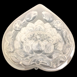 Khuôn rau câu sinh nhật, cưới hỏi hoa sen – Khuôn hình tim loại 20 cm - Mã số 1229 338673