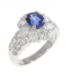 Nhẫn Sapphire PT900 0.92CT - Hàng hiệu Chính hãng