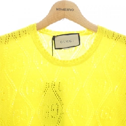 Áo len cropped GG perforated wool của GUCCI 642115 XKBL7 - Hàng hiệu Authentic 824999