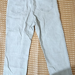 [TẶNG] Quần Jeans nữ ống rộng size L màu xám 547242