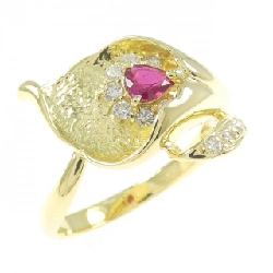 Nhẫn Ruby K18YG 0.28CT - Hàng hiệu Chính hãng