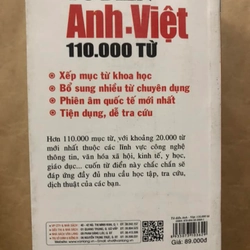 Sách Từ điển Anh Việt (110.000 từ) - Việt Fame biên soạn 305471