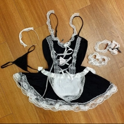 Bộ váy ngủ sexy cosplay hầu gái