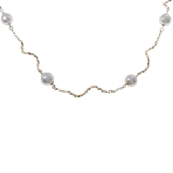 K18YG Ngọc trai Akoya Dây chuyền - Hàng hiệu Chính hãng