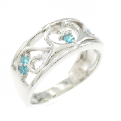 Nhẫn Pariba Tourmaline PT900 Hình Trái Tim 0.09CT - Hàng hiệu Chính hãng