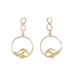 Khuyên tai Karlaikara 750YG - Hàng hiệu Chính hãng