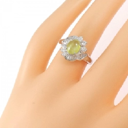 Nhẫn Chrysolite Cat's Eye PT900 1.66CT 665806